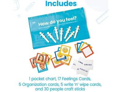 hand2mind Express Your Feelings Pocket Chart (93385)