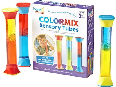 hand2mind ColorMix Sensory Tubes, 3/Pack (93386)