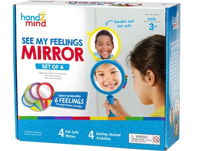 hand2mind See My Feelings Mirrors, 4/Pack (91293)