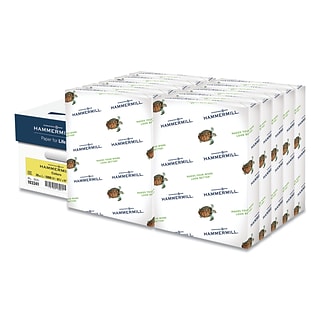 Hammermill Recycled Colored Paper, 20 lbs., 8.5 x 11, Canary
