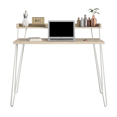 Ameriwood Haven 45" Computer Desk, Natural/White (9881914COM)