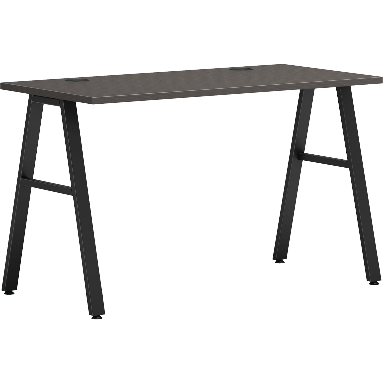 HON Mod 48W Table Desk, Slate Teak (HLPL4824LS1ALEGBLK)
