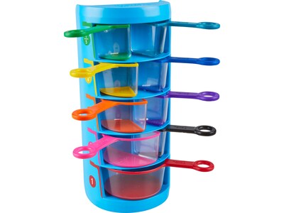 hand2mind Rainbow Fraction Measuring Cups, 9/Pack (93399)