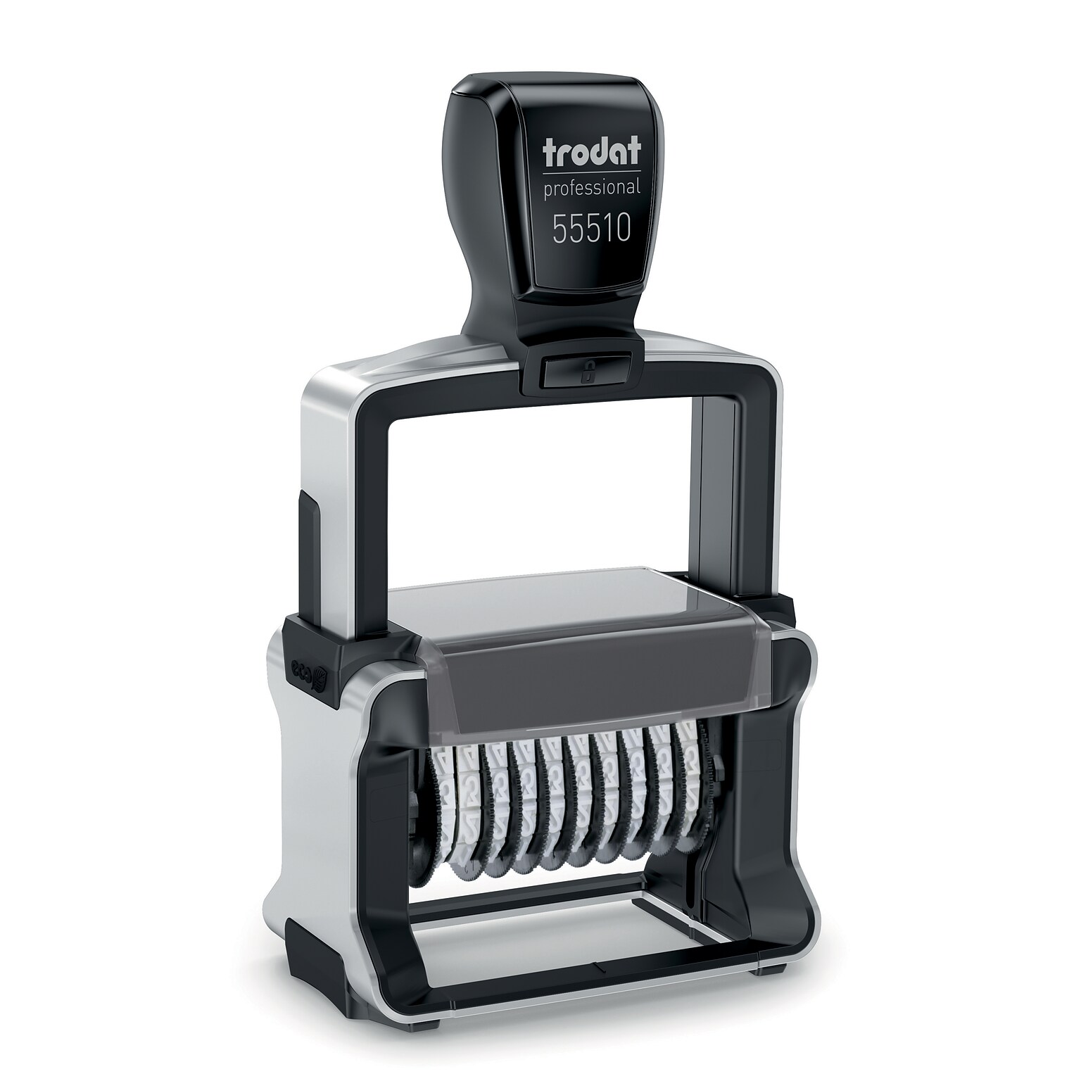 Trodat Professional 55510 Self-Inking Numberer, Ten Bands/Digits, Type Size: 2, Black