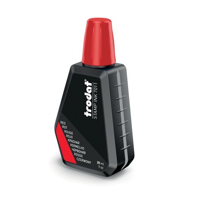 Trodat 28 ML (.9 oz.) Bottle Red Stamp Pad Refill Ink