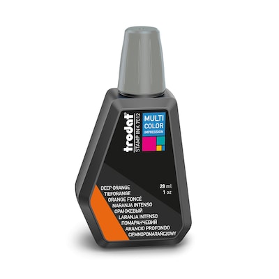 Trodat 28 ML (.9 oz.) Bottle Orange Stamp Pad Refill Ink