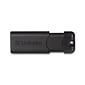 Verbatim PinStripe 128GB USB 3.2 Type A Flash Drive, Black (49319)