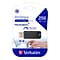 Verbatim PinStripe 256GB USB 3.0 Type A Flash Drive, Black (49320)