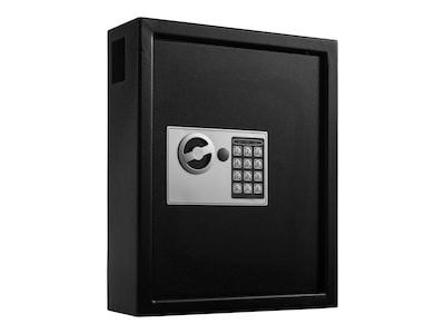 AdirOffice 40-Key Digital Lock Cabinet with Key Tags, Black (680-40-BLK-689-PKG)