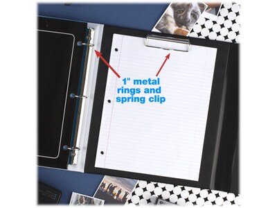 Mead Trapper Keeper 1" 3-Ring Non-View Binder, Shapes (260038CQ1-ECM)