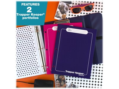 Mead Trapper Keeper 1" 3-Ring Non-View Binder, Animal (260038CP1-ECM)