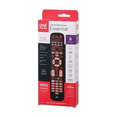 One For All Essential 8-Device Backlit Universal Remote (URC3680)