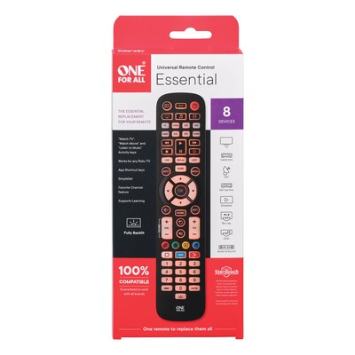 One For All Essential 8-Device Backlit Universal Remote (URC3680)