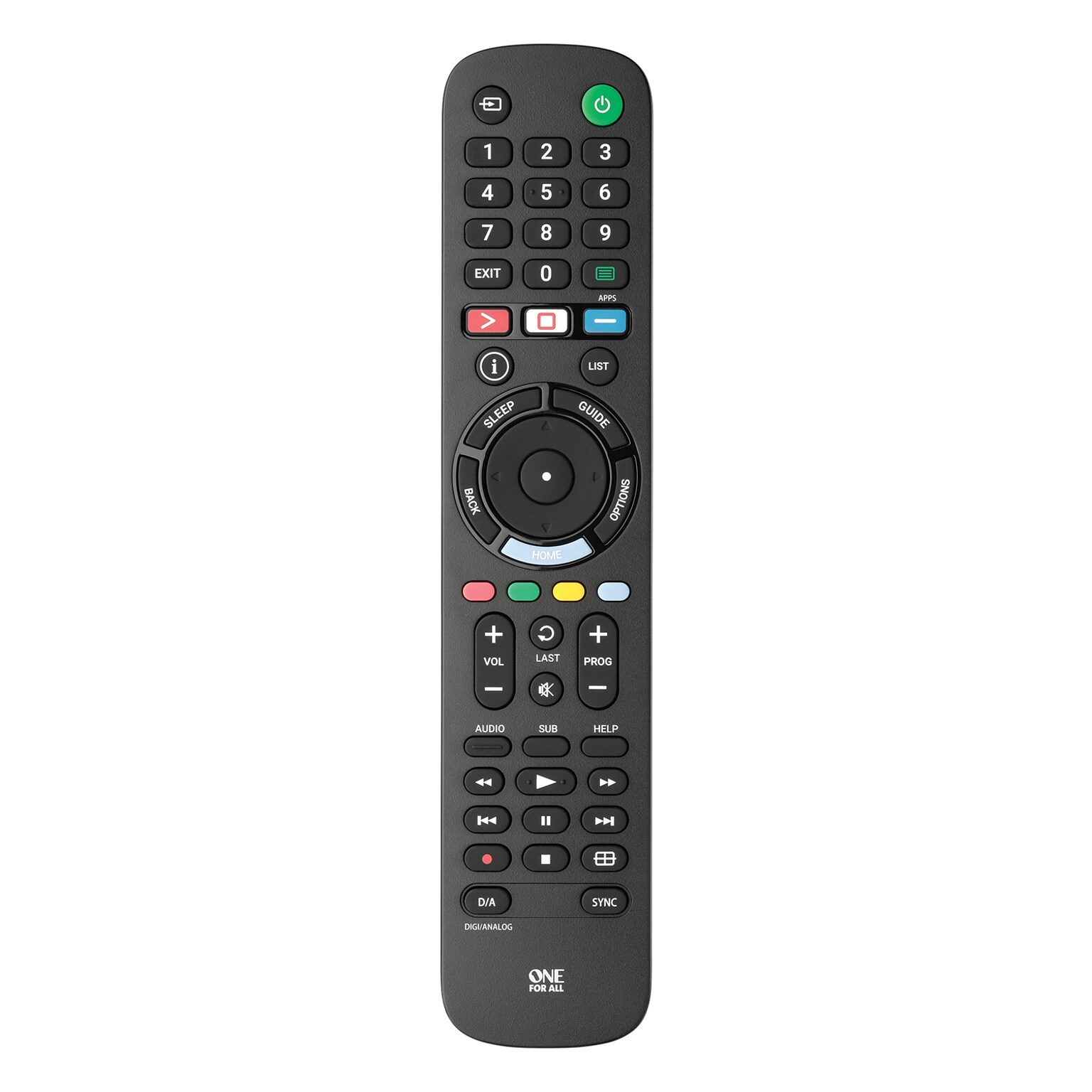 ONE FOR ALL Replacement Remote for Sony TV, Black (UEBVURC4812)