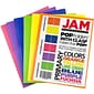 JAM Paper 2-Pocket Plastic Folders with Fastener Clasps, Multicolored, Assorted Primary Colors, 6/Pack (382ECbgypofu)