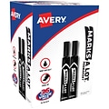 Avery Marks-A-Lot Permanent Markers, Chisel Tip, Black, 36/Pack (98206)