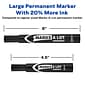 Avery Marks A Lot Tank Permanent Markers, Chisel Tip, Black, 36/Pack (98206AVE)