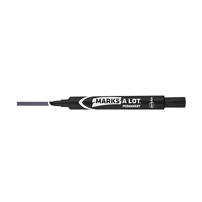 Avery Marks-A-Lot Permanent Marker, Chisel Tip, Black (08888)