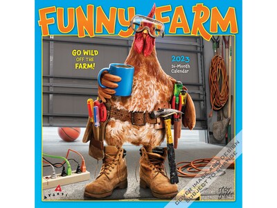 2023 BrownTrout Avanti Funny Farm 12 x 12 Monthly Wall Calendar (9781975455453)