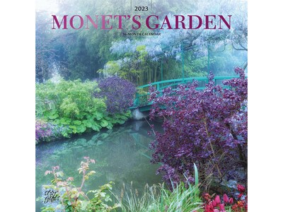 2023 BrownTrout Monets Garden 12 x 12 Monthly Wall Calendar (9781975453336)