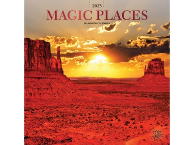 2023 BrownTrout Magic Places 12 x 12 Monthly Wall Calendar (9781975453473)