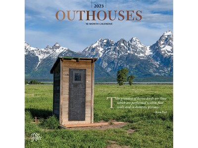2023 BrownTrout Outhouses 12 x 12 Monthly Wall Calendar (9781975453480)