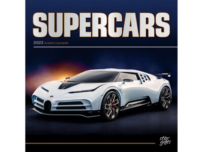 2023 BrownTrout Supercars 12 x 12 Monthly Wall Calendar (9781975453510)