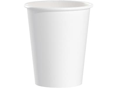 Solo Paper Hot Cup, 10 Oz., White, 50 Cups/Pack (370W-2050)