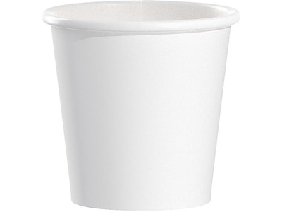 Solo Paper Hot Cup, 4 Oz., White, 50 Cups/Pack (374W-2050)