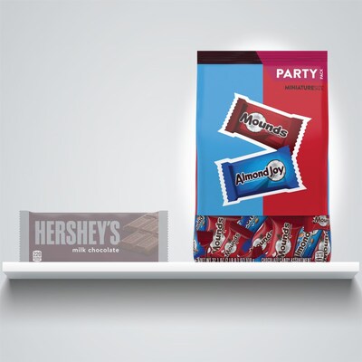 Hershey's Party Bag Miniatures Mounds & Almond Joy Milk Chocolate Candy Bar, 32.1 oz. (HEC99981)