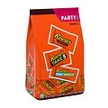 REESES Milk Chocolate Peanut Butter Assortment Snack Size Candy, Individually Wrapped, 32.06 oz, Bu