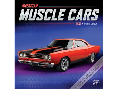 2023 BrownTrout American Muscle Cars 12 x 12 Monthly Wall Calendar (9781975455439)