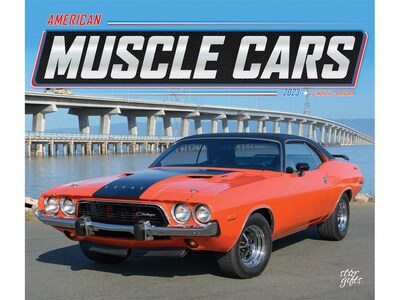 2023 BrownTrout American Muscle Cars 12 x 14 Monthly Wall Calendar (9781975453152)
