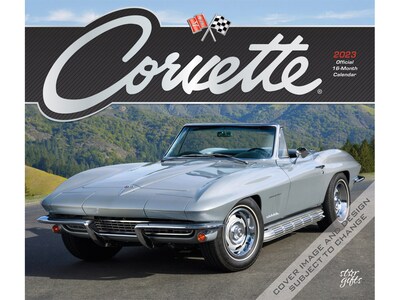 2023 BrownTrout Corvette 12 x 14 Monthly Wall Calendar (9781975453169)