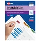 Avery Printable Self-Adhesive Index Tabs, Assorted Colors, 96 Tabs/Pack (16281)