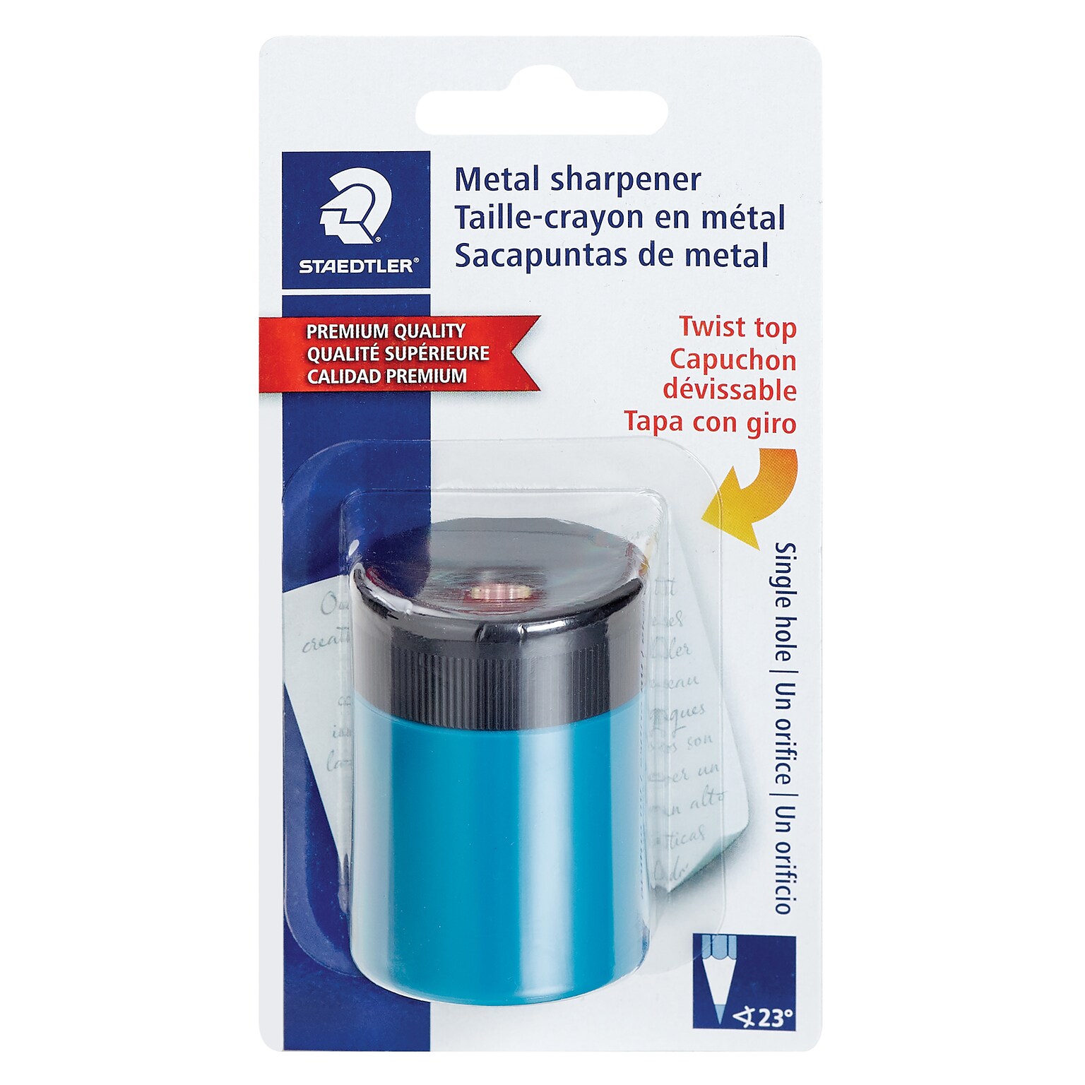 STAEDTLER Manual Pencil Sharpener, Assorted Colors (511 63 BK 02NA)