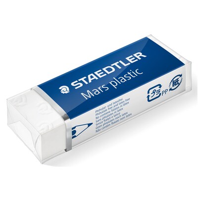 Staedtler Mars Erasers, White, 4/Pack (526 50 BK4)