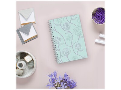 2023 Blue Sky Rue Du Flore 5" x 8" Weekly & Monthly Planner, Mint Green (101603-23)