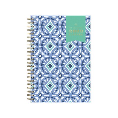 2023 Blue Sky Day Designer Tile 5 x 8 Weekly & Monthly Planner, Blue/Green (101410-23)