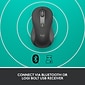 Logitech Signature M650 Large Left Wireless Optical Mouse - For Large Sized Left Hands, Graphite (910-006234)