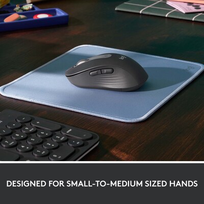 Logitech Signature M650 for Business Wireless Ergonomic Optical Mouse, Graphite (910-006272)