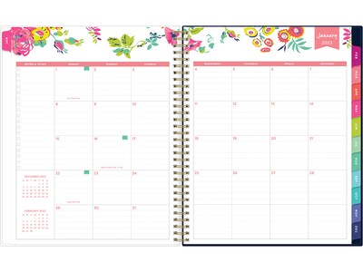 2023 Blue Sky Peyton Navy 8.5" x 11" Weekly & Monthly Planner, Multicolor (103617-23)