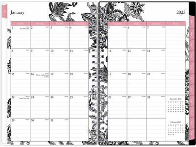 2023 Blue Sky Analeis 5" x 8" Weekly & Monthly Planner, Black/White (100003-23)