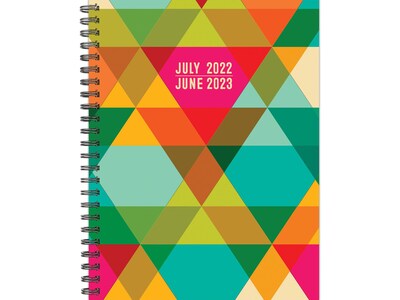 2022-2023 Willow Creek Geometric 6.5 x 8.5 Academic Weekly Planner, Multicolor (29411)