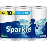 Sparkle Pick-a-Size with Thirst Pockets Paper Towels, 2-Ply, 165 Sheets/Roll, 6 Rolls/Pack (22269501