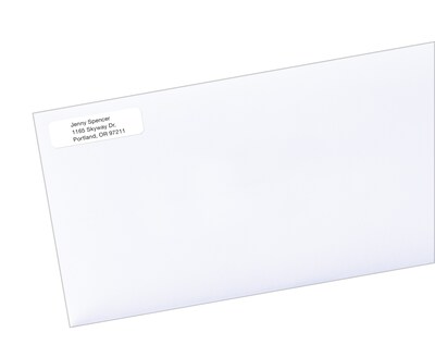 Avery EcoFriendly Laser/Inkjet Return Address Labels, 1/2 x 1-3/4, 80 Labels/Sheet, 100 Sheets/Pac