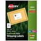 Avery EcoFriendly Laser/Inkjet Shipping Labels, 3 1/3" x 4", White, 600 Labels/Pack (48464)