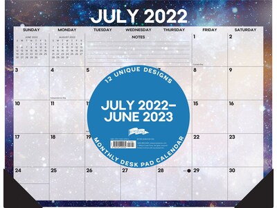 2022-2023 Willow Creek Stargazing 17 x 22 Academic Monthly Desk Pad Calendar (29534)