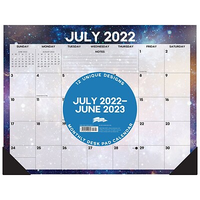 2022-2023 Willow Creek Stargazing 17 x 22 Academic Monthly Desk Pad Calendar (29534)