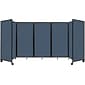 Versare The Room Divider 360 Freestanding Mobile Partition, 72"H x 168"W, Ocean Fabric (1172515)
